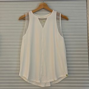 EUC Lucky In Love L UV Chill Out Tank, White, Size M